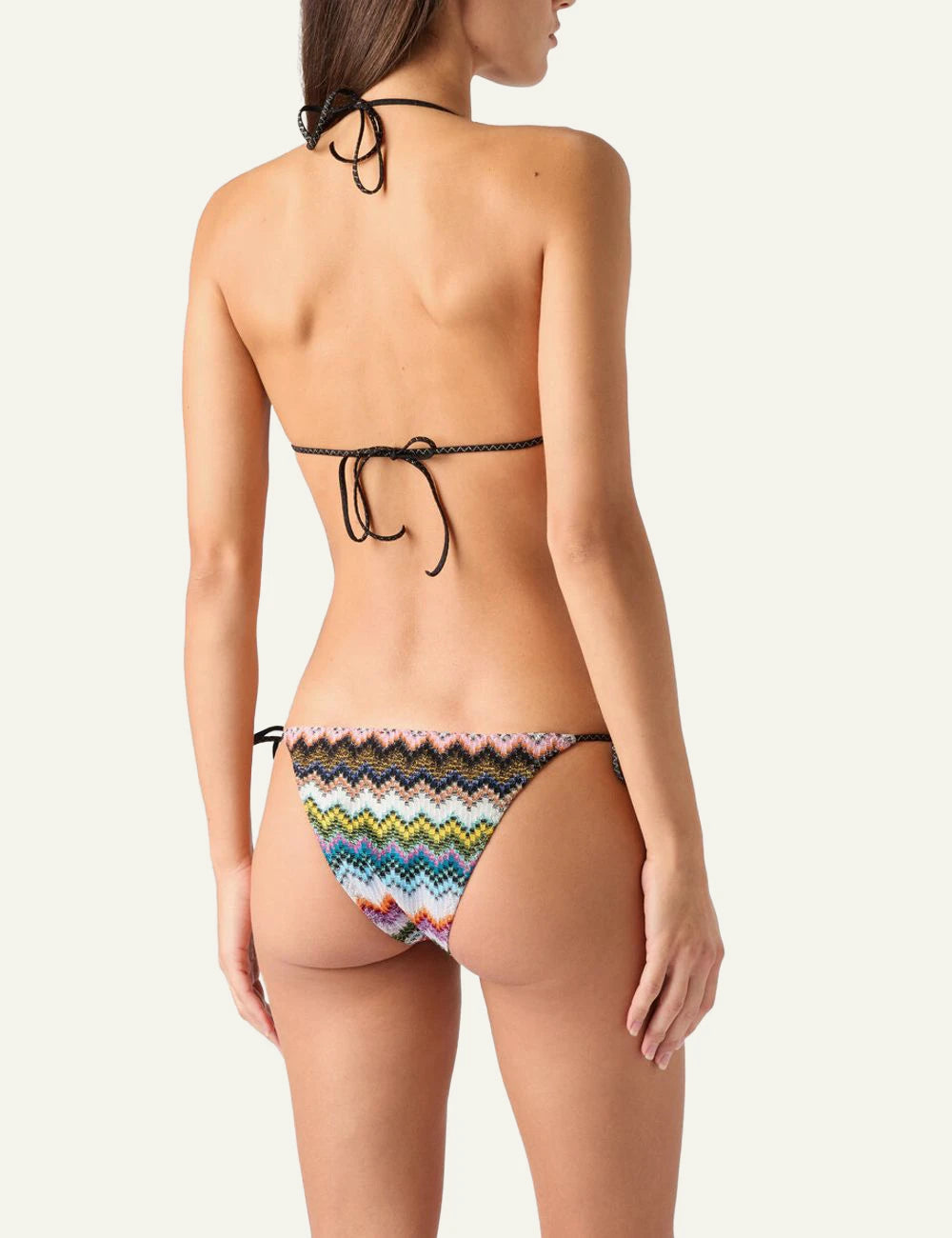 Missoni Mare triangle bikini multicolor zigzag back lay set