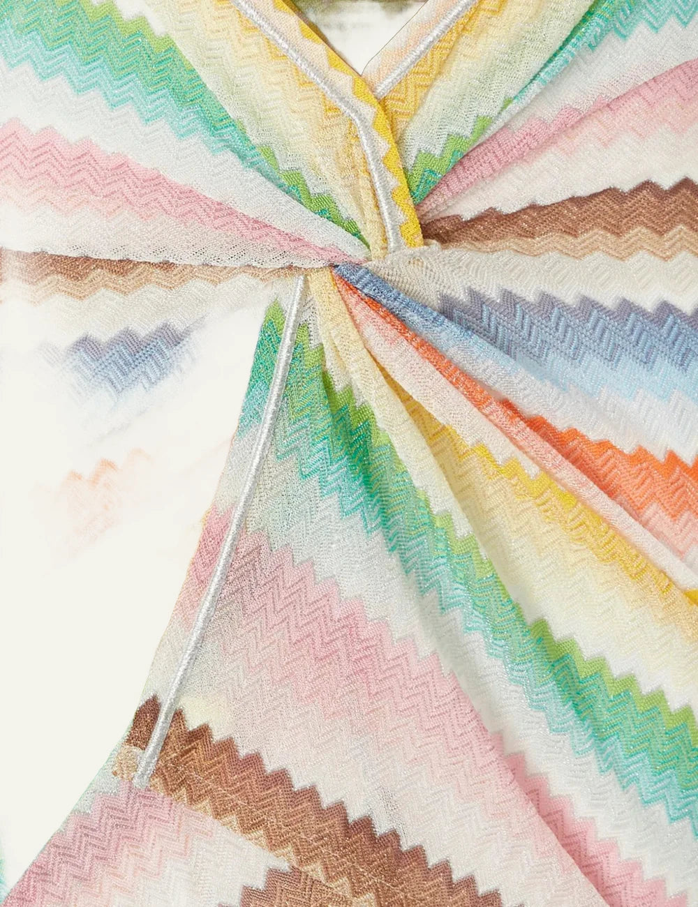 missoni zigzag knit skirt multicolor wrap detail front detail view