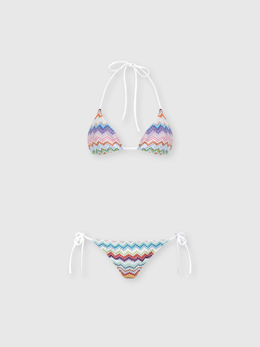 Missoni zig zag triangle bikini multicolor flat lay set