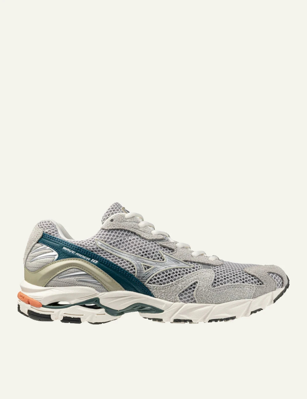 Mizuno D1GA261102 Wave Rider 10 Premium sneaker se gray-blue tones side