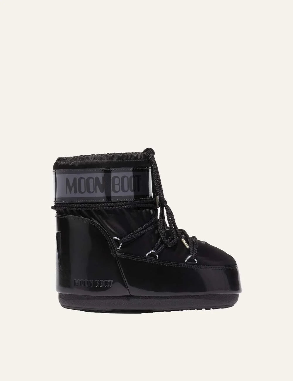 Moon Boot women Moon247 City Shearling Mid beige suede boots with shearling trim and chunky sole side view