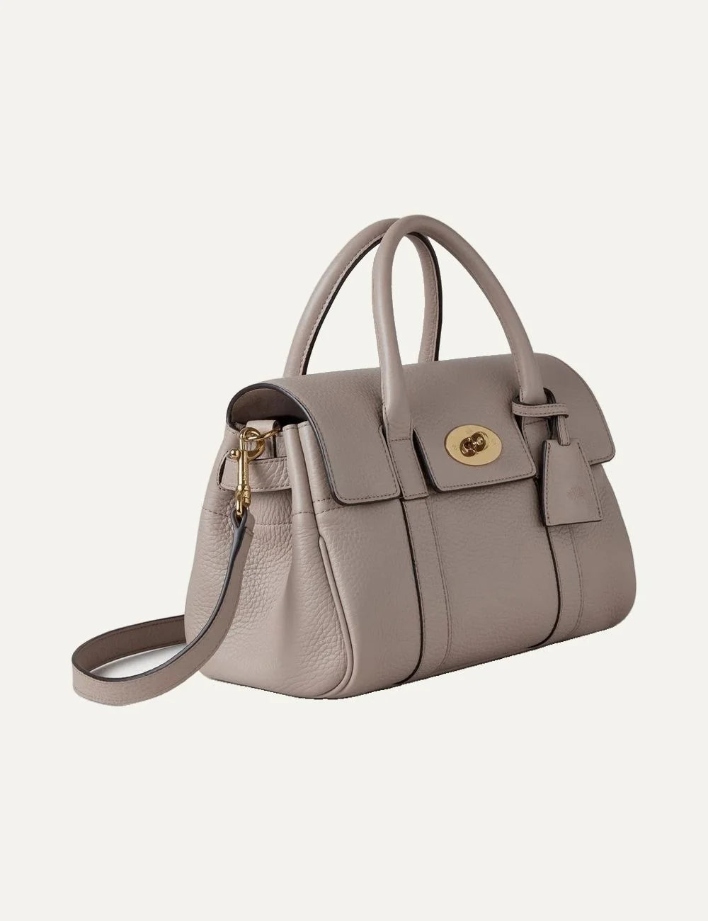 MULBERRY SMALL BAYSWATER SAT CASHMERE TAUPE