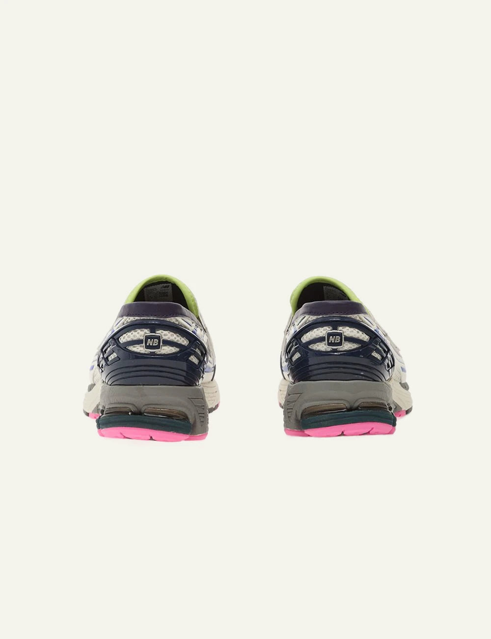 New Balance 1906L white mesh velcro sneaker multicolor back pair