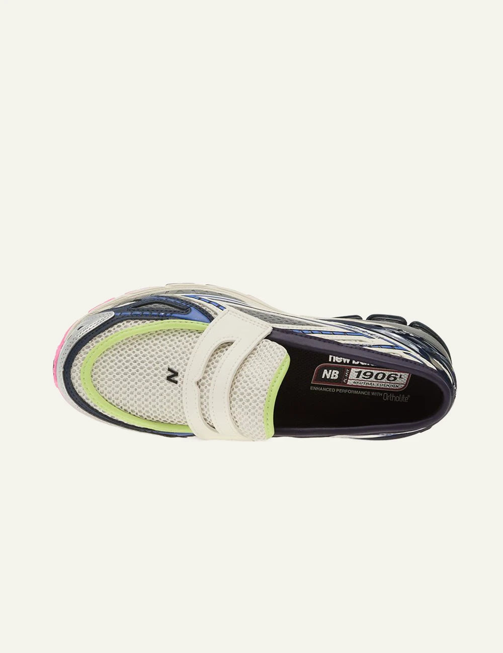 New Balance 1906L white mesh velcro sneaker multicolor top