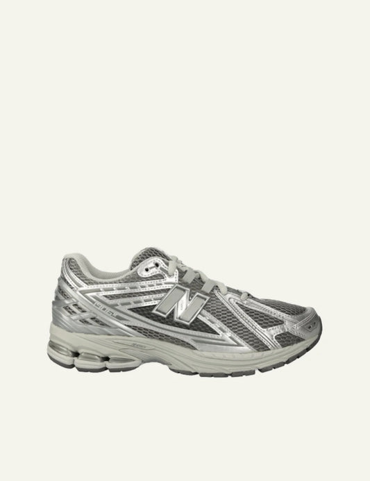 New Balance 1906R silver mesh sneakers side view