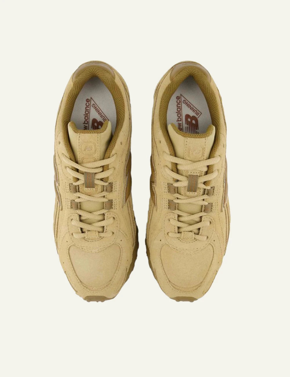 New Balance 204L men's sand suede low profile sneakers top view