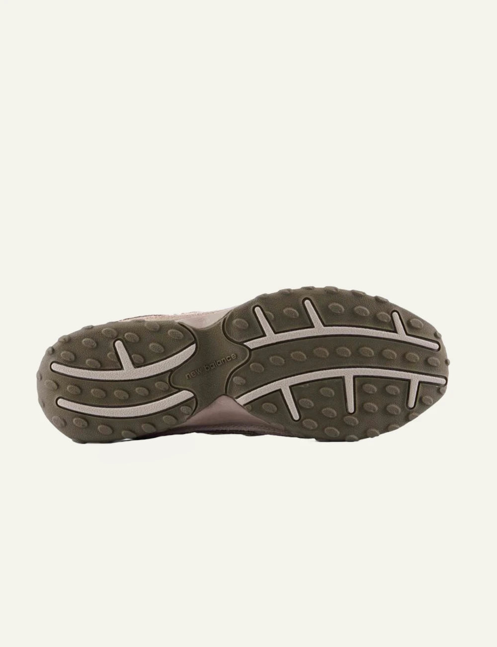 New Balance 204L women's taupe suede low profile sneakers sole view