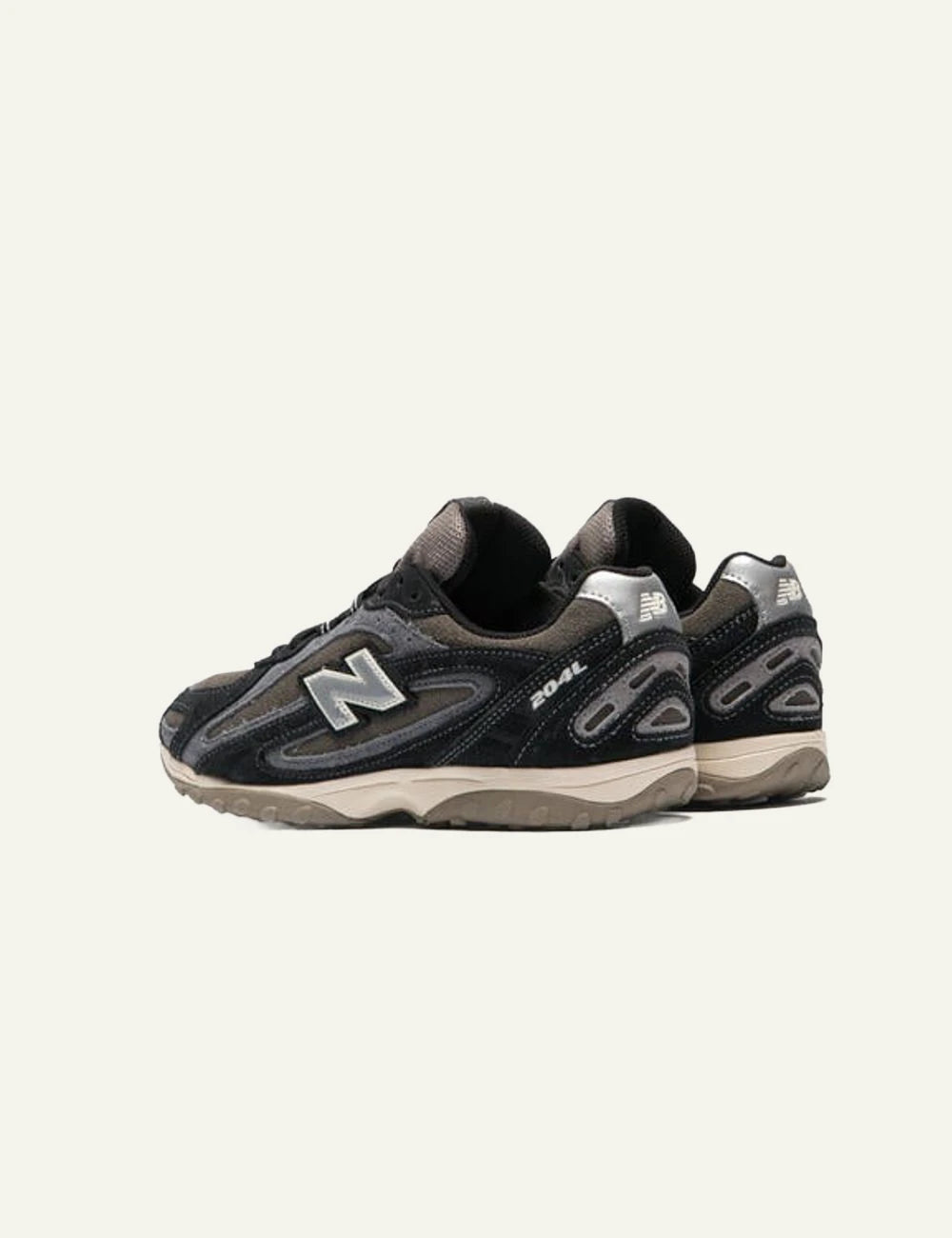 New Balance Classics Brown sneakers suede mesh back view