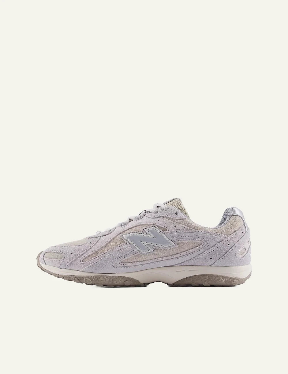 New Balance Classics Pink sneakers suede mesh side 2 view