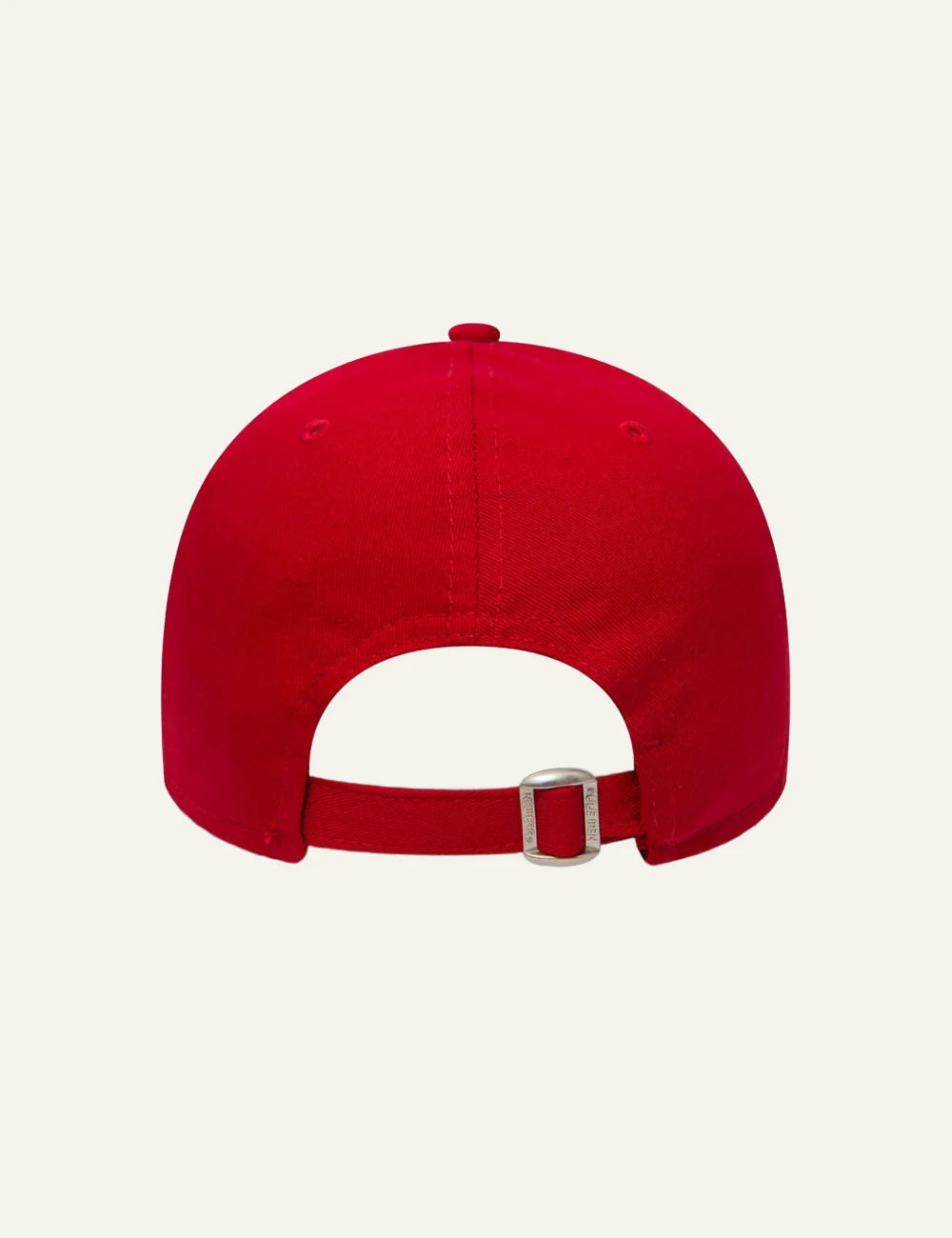 New Era NY Yankees cap red white logo curved visor back view