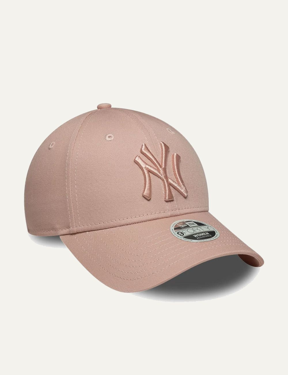 New Era New York Yankees cap pastel pink profile view