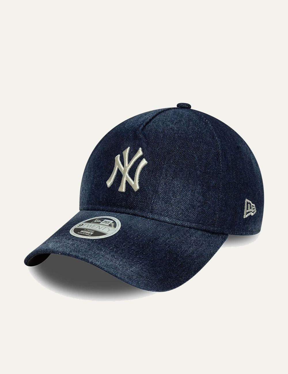 New Era New York Yankees denim cap navy front view