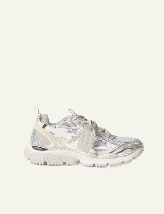 Off-White Be Right Back sneaker white grey mesh chunky sole side view