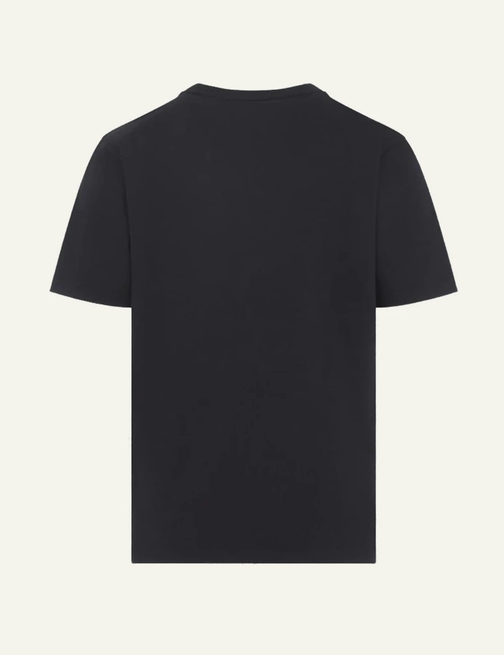 Off-White black cotton T-shirt with chest logo back