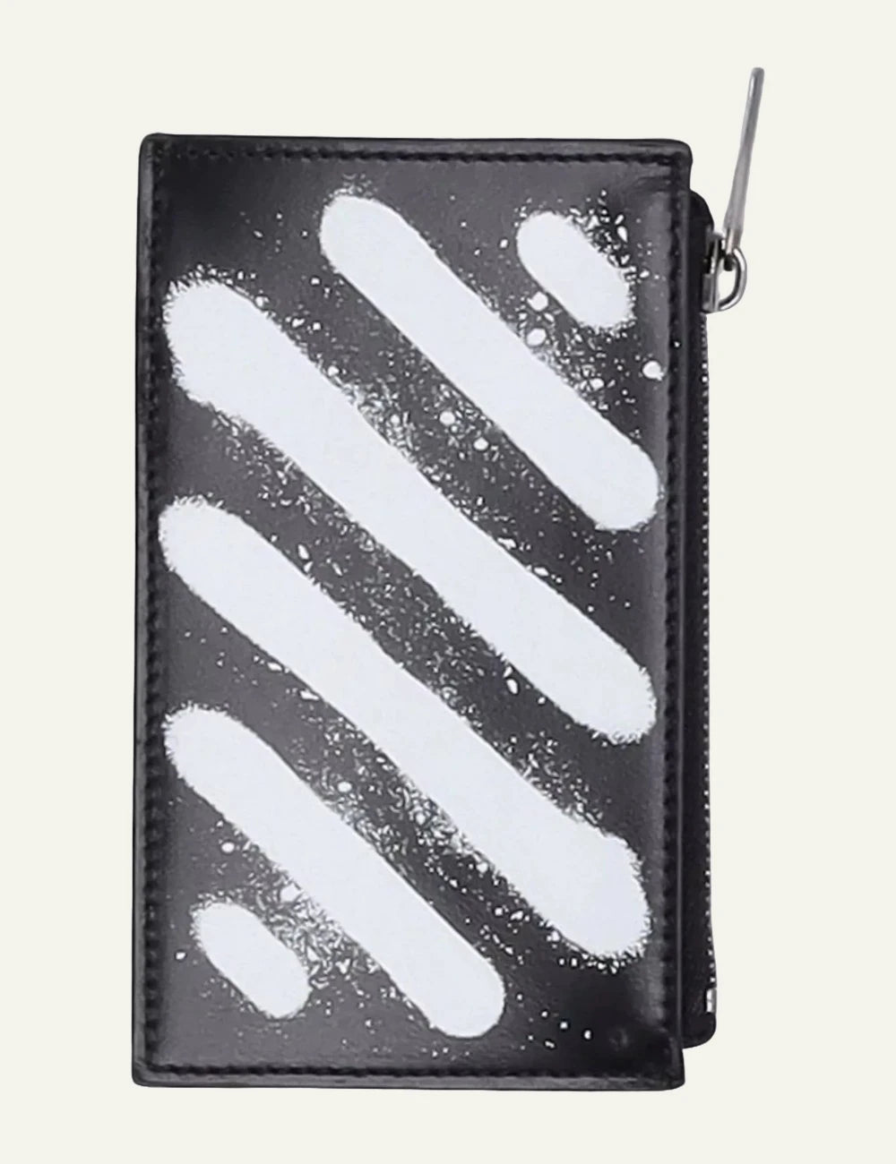 Off-White leather wallet black front logo