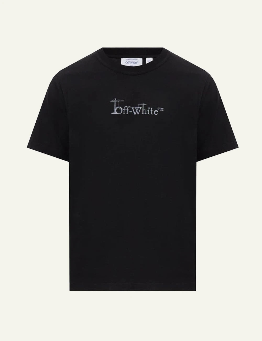 Off-White Men’s Black Cotton T-Shirt With Logo And Arrow Print