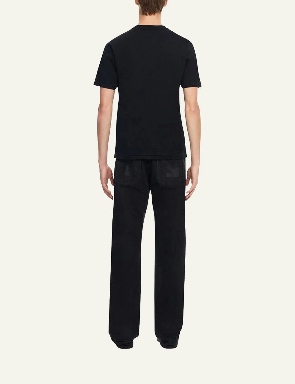 Off-White Men’s Black Cotton T-Shirt With Purple Arrows Logo back