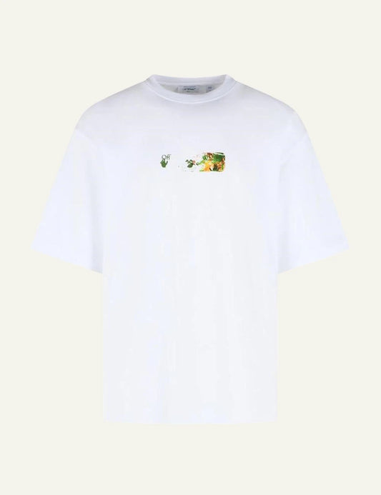 Off-White Men’s White Cotton Multicolor Arrow Skate T-Shirt