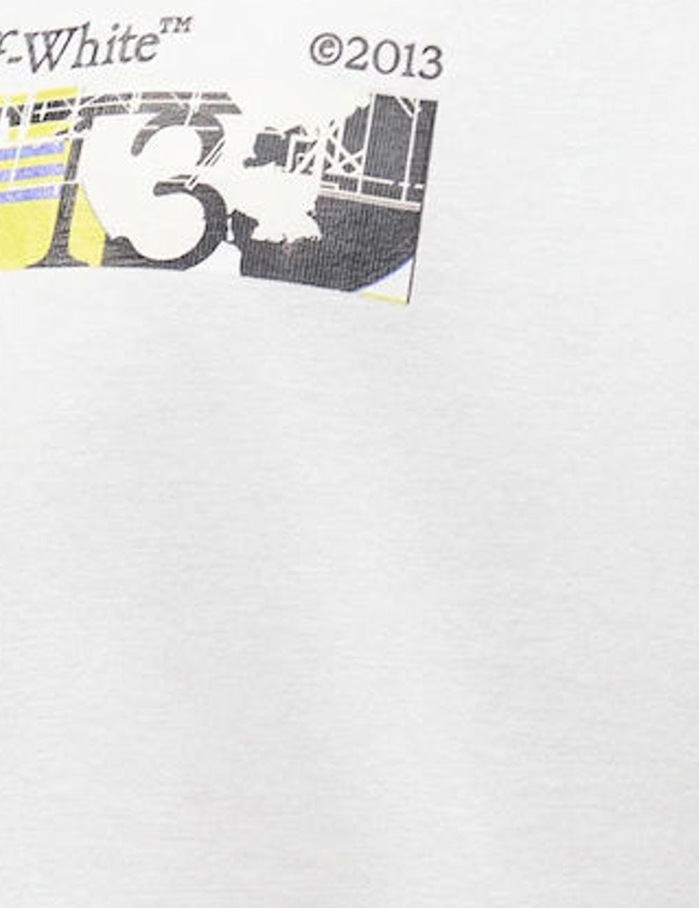 Off-White Men’s White T-Shirt With Multicolor Logo And Arrow Print detail