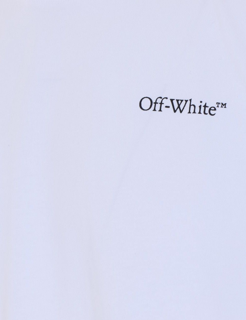 Off White t-shirt white logo chest front logo view