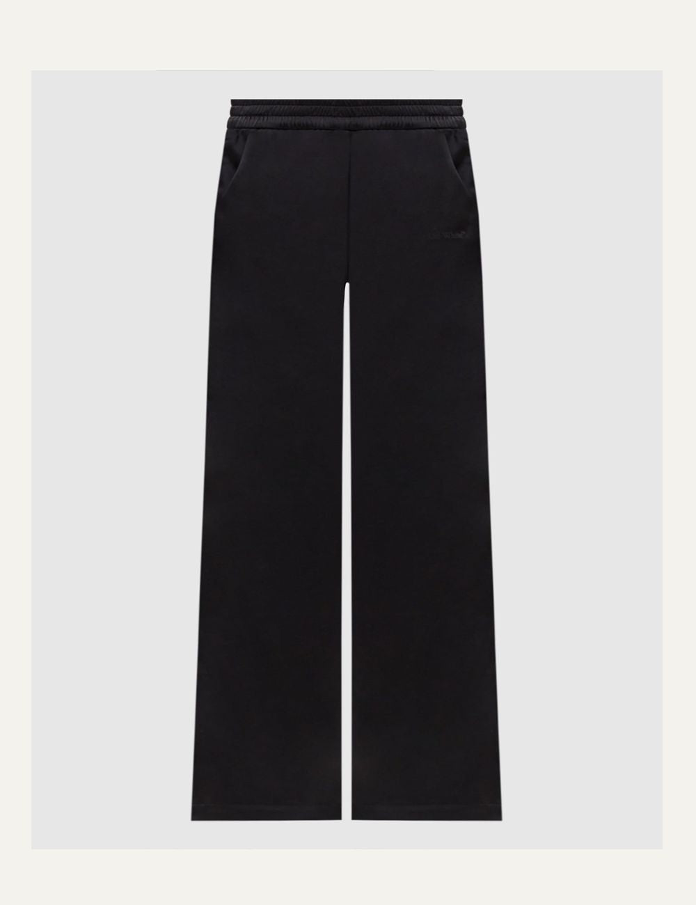 Off-White Women’s Black Satin Straight-Leg Track Pants