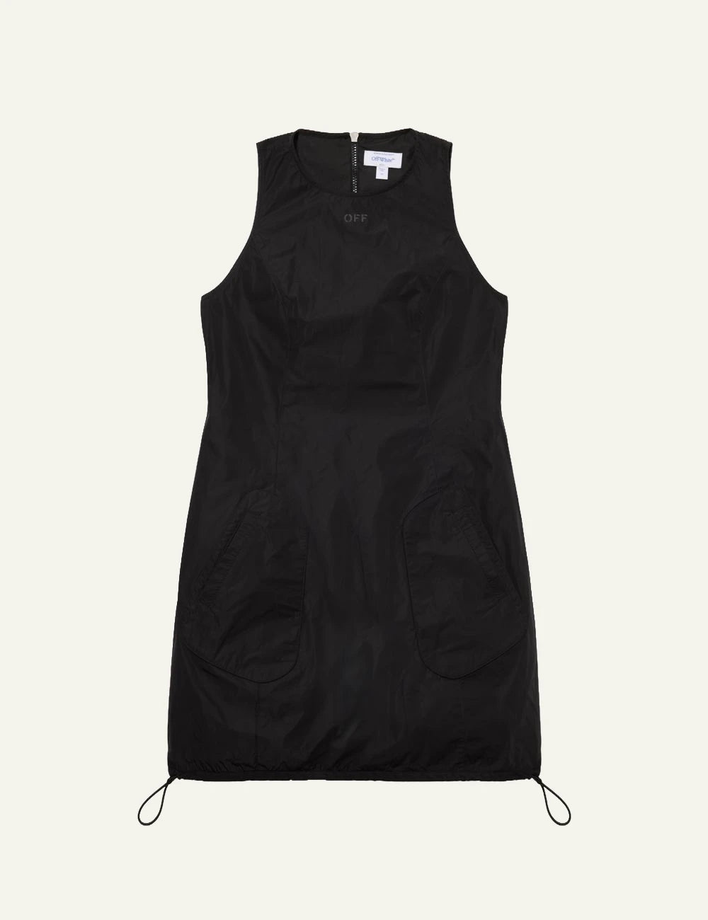 Off-White Women’s Black Technical Taffeta Pocket Mini Dress