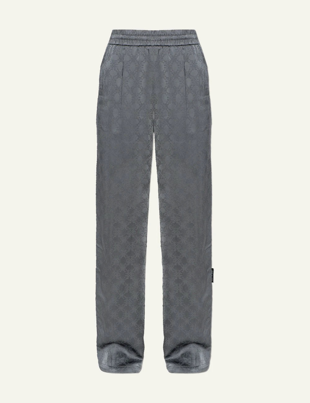Off-White Women’s Grey Viscose Jacquard Monogram Pants