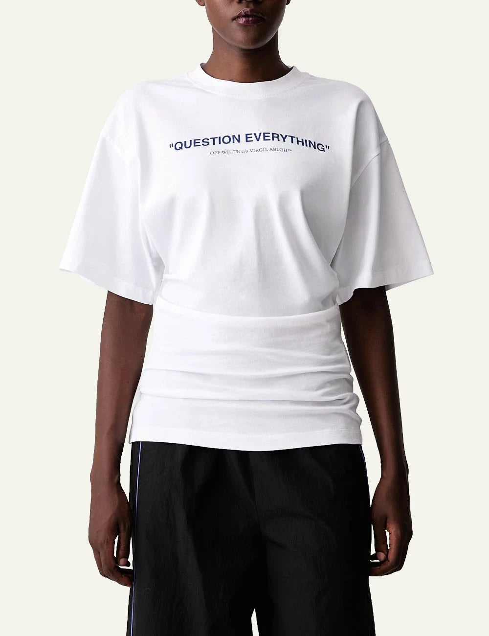 Off-White Women’s White Cotton Question Everything T-Shirt