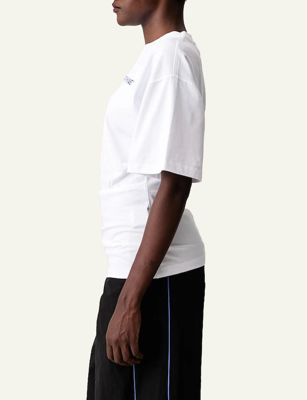 Off-White Women’s White Cotton Question Everything T-Shirt side