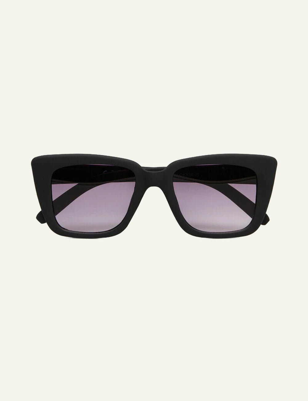 Okkia black cat eye sunglasses gradient front
