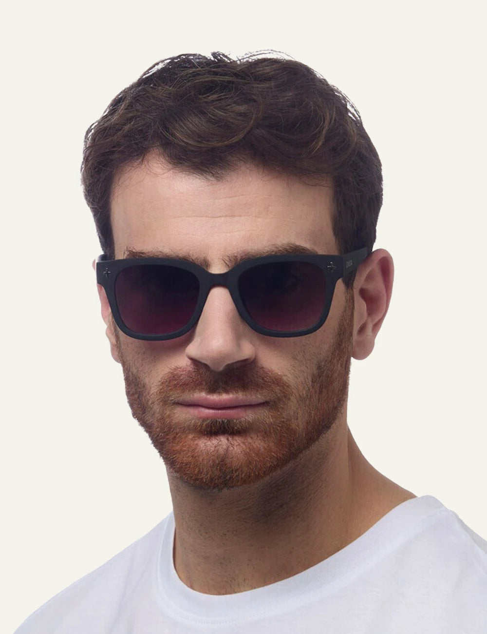 Okkia black grey sunglasses black gradient front man