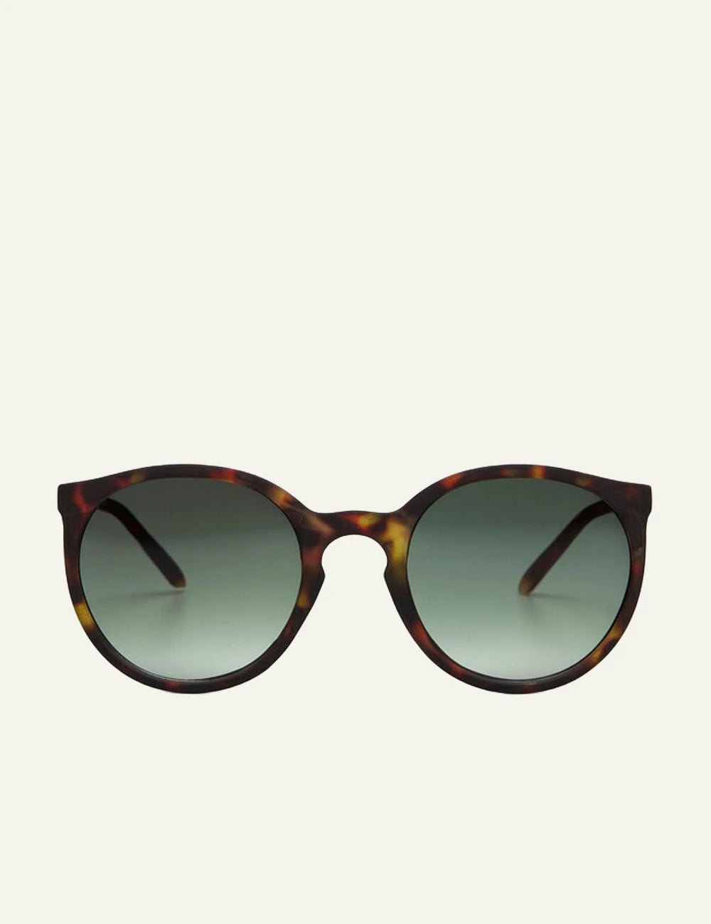 Okkia classic havana round sunglasses gradient front detail