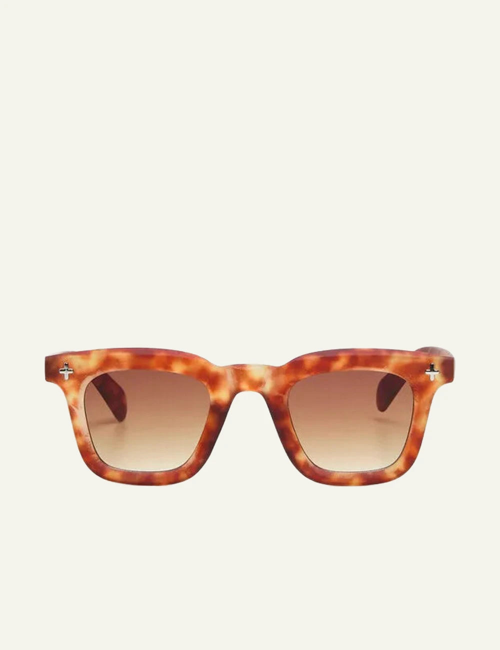 Okkia Firenze sunglasses sahara havana brown gradient front detail
