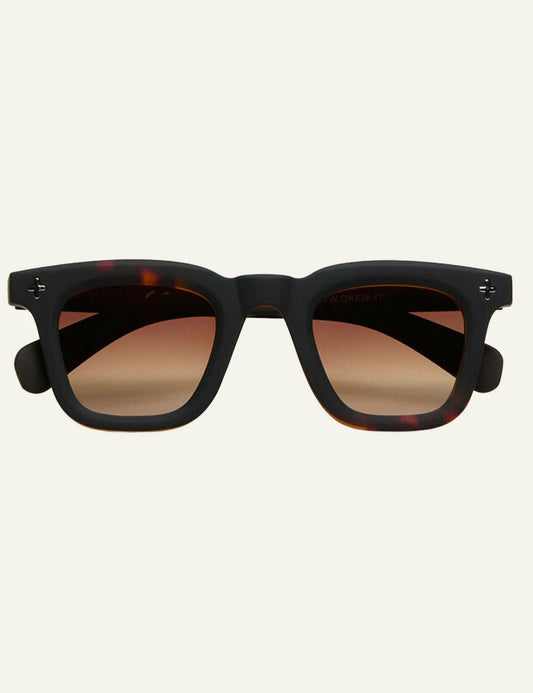 Okkia havana black sunglasses brown gradient front