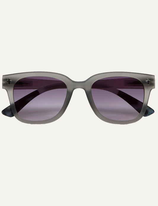 Okkia translucent smoke sunglasses black gradient front