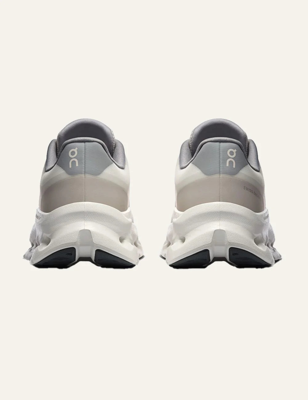 On Cloudtilt Remix beige women's sneakers with CloudTec Phase cushioning back