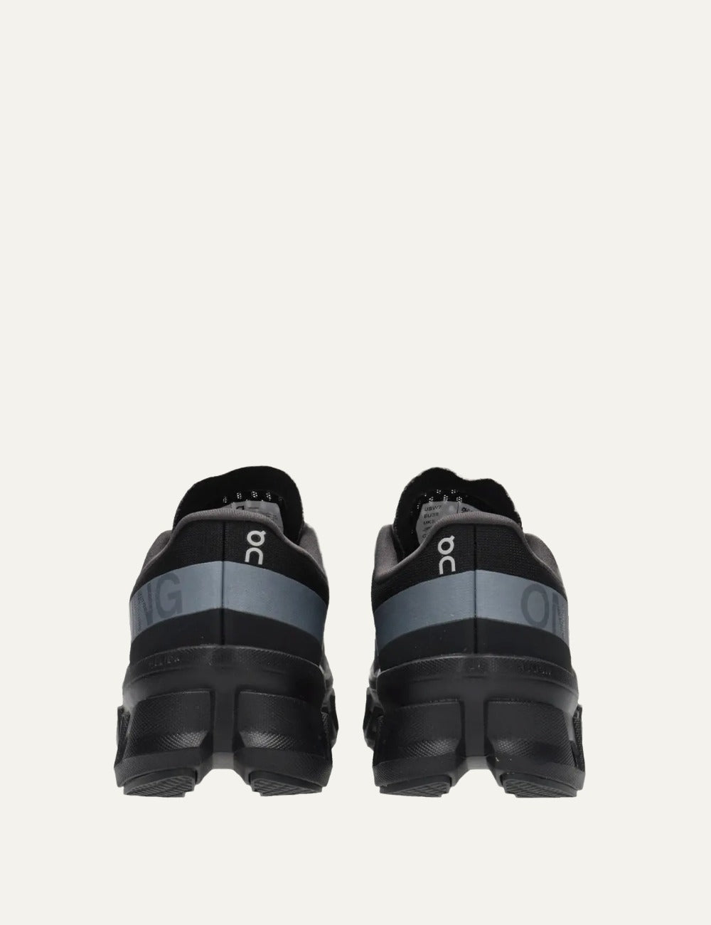 On black women's running shoes with CloudTec cushioning back