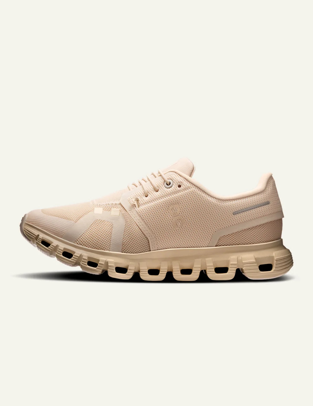 On Cloud 6 sneaker beige profil view