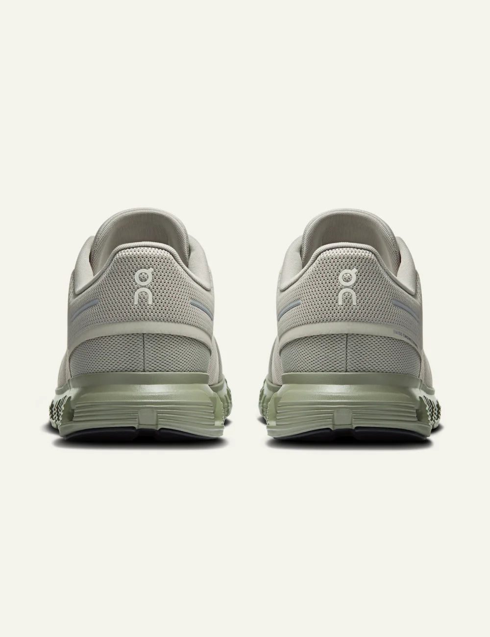 On Cloud 6 Brume Olive sneakers with CloudTec cushioning back