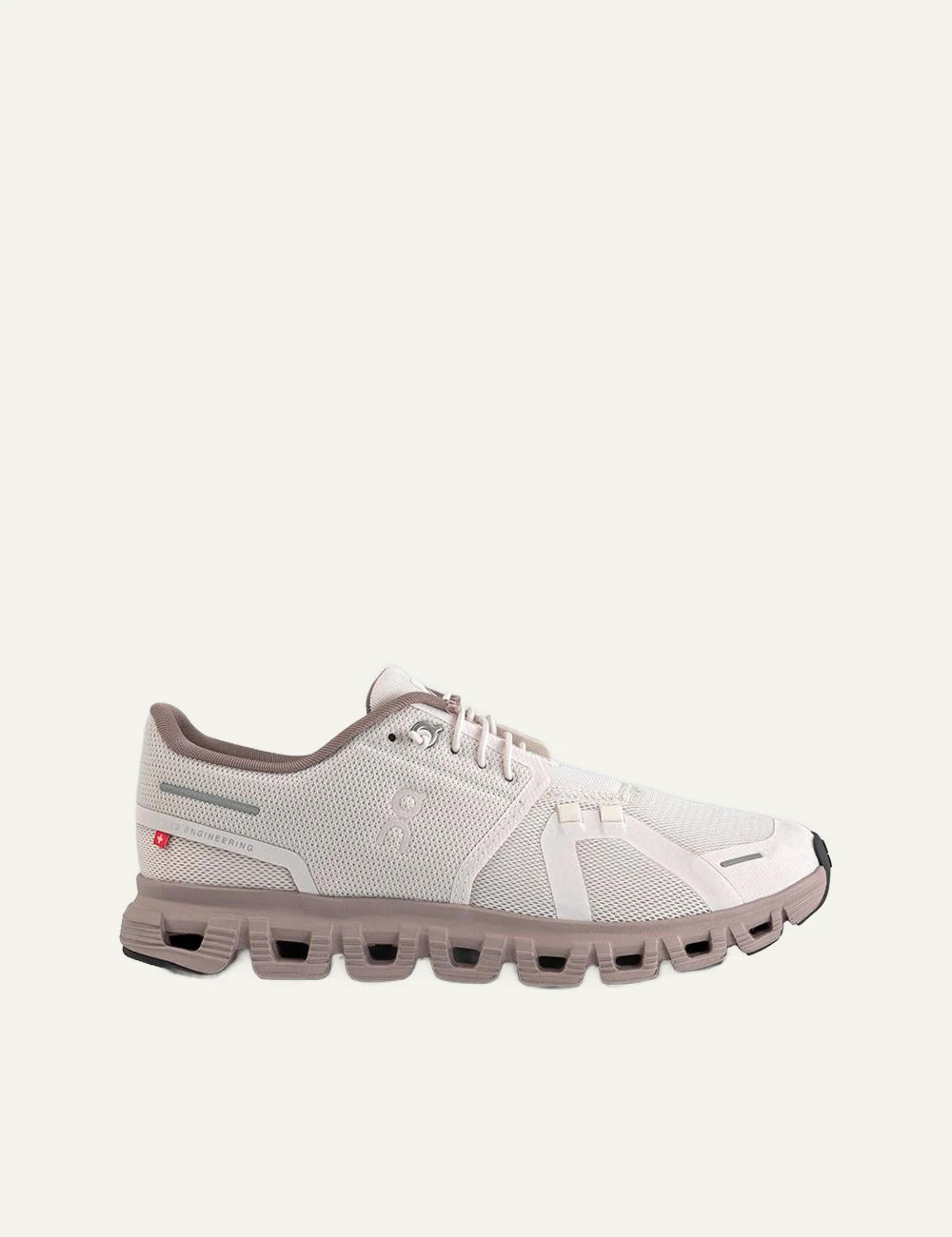 On Cloud 6 pearl mauve sneakers side view