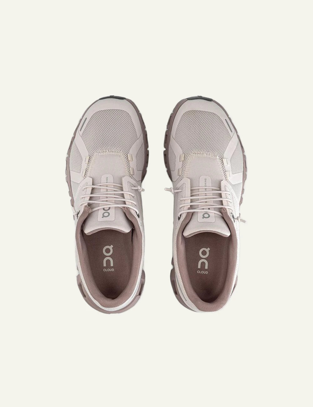 On Cloud 6 pearl mauve sneakers top view