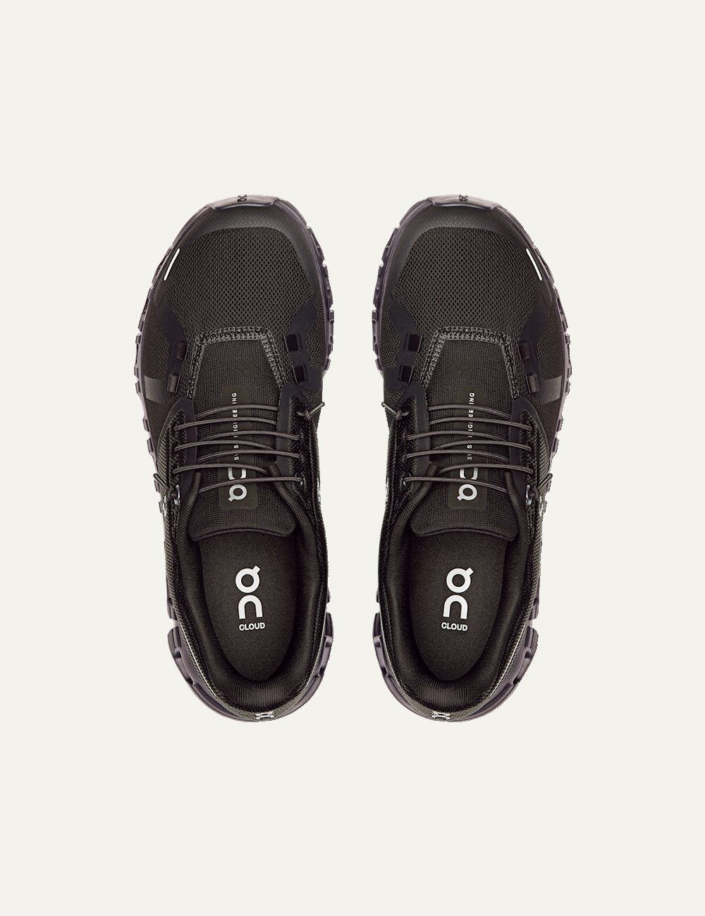 On Cloud 6 Sneaker Black top view