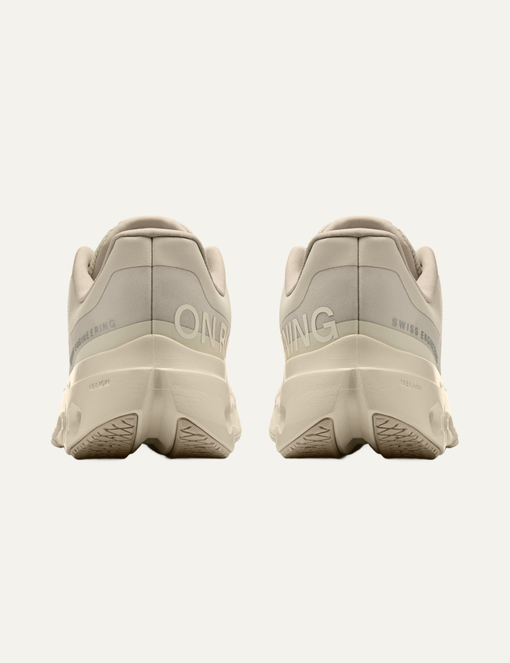 On Cloudcoast sneakers beige back view