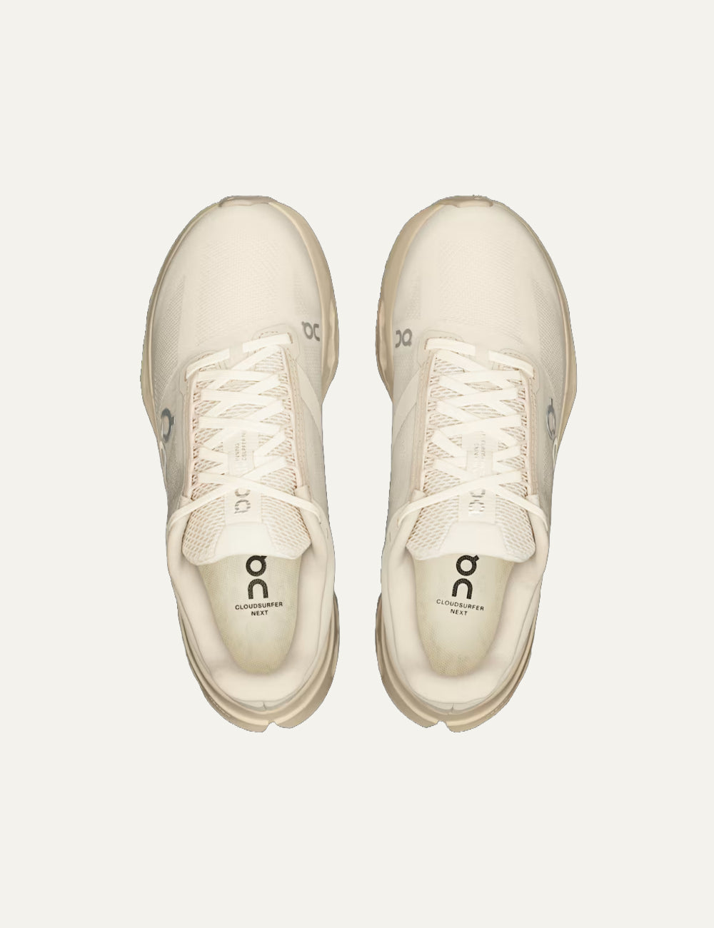 On Cloudcoast sneakers beige top view