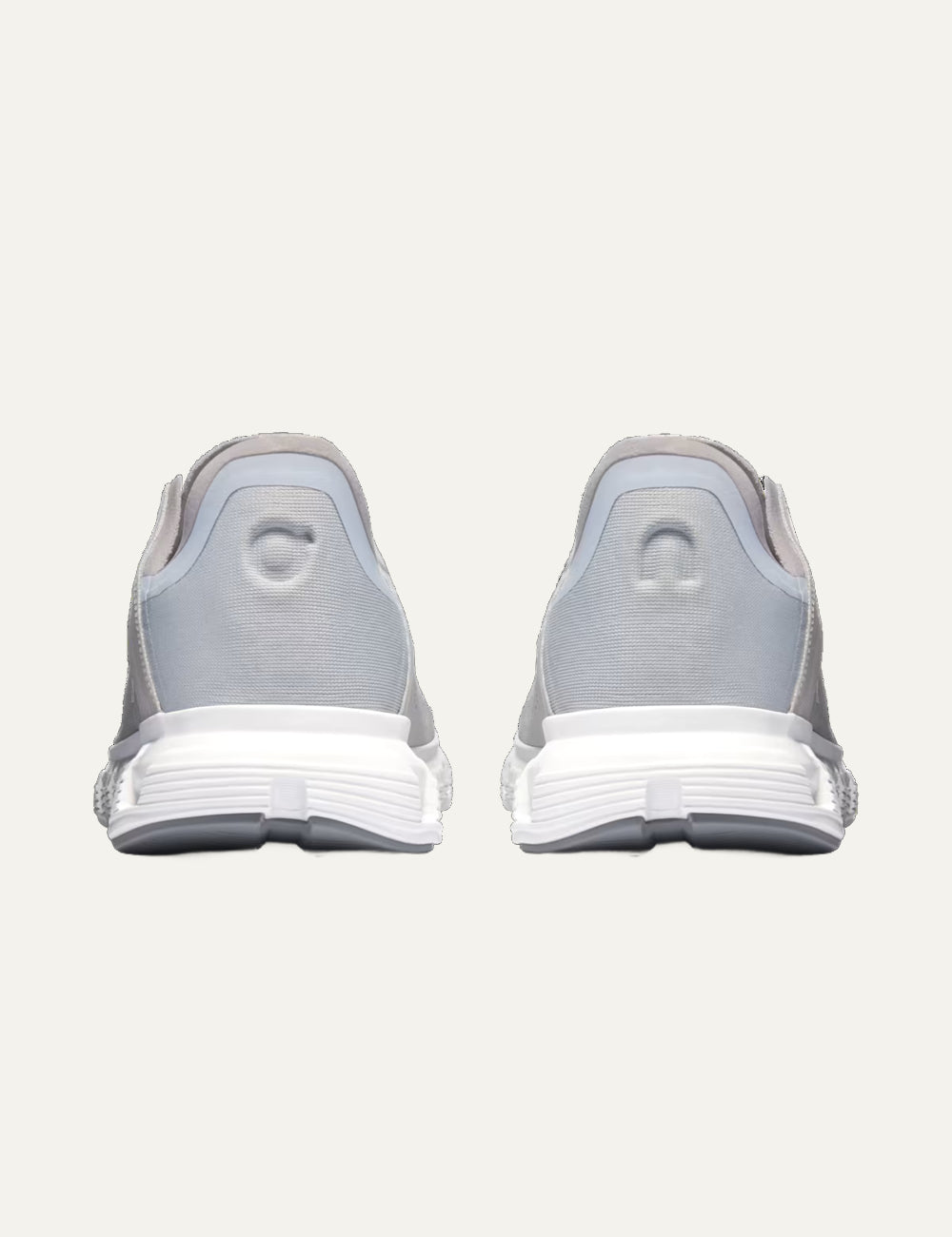 On Cloudcoast sneakers white light grey back view