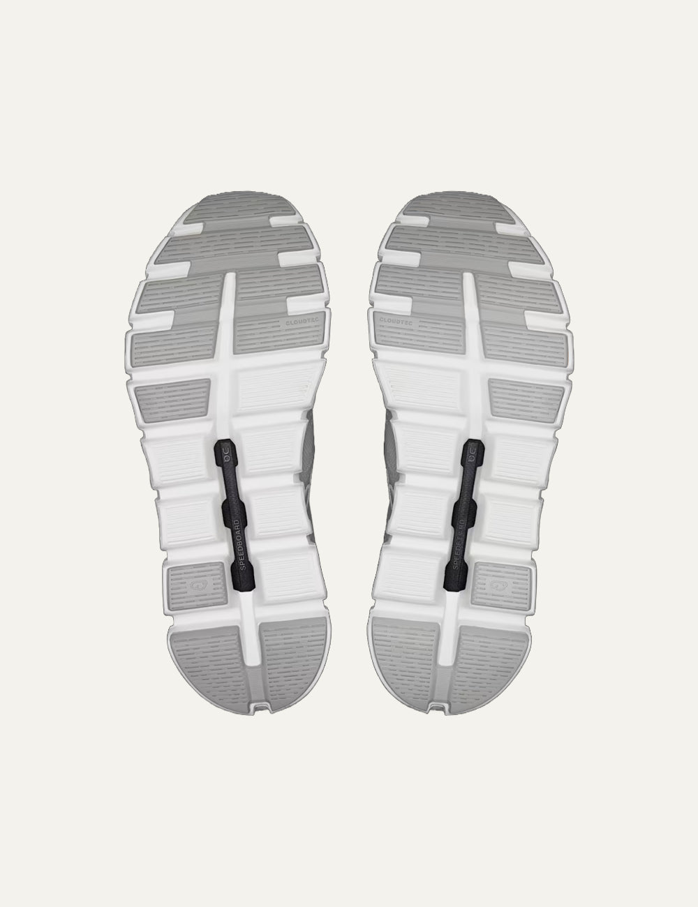 On Cloudcoast sneakers white light grey outsole detail