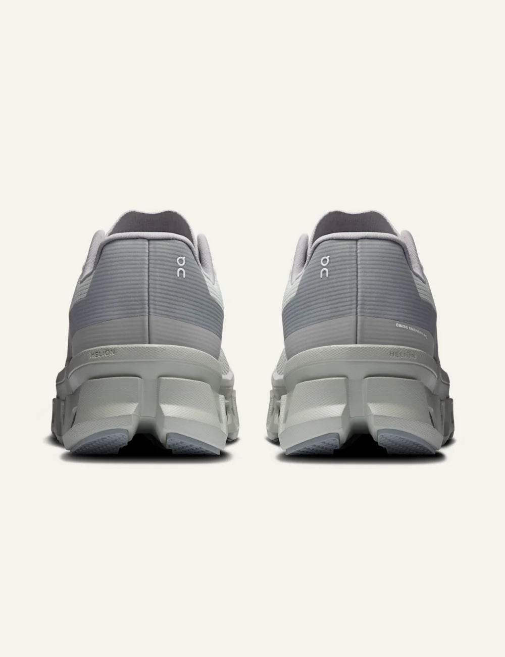 On Cloudmonster Void sneaker grey back view