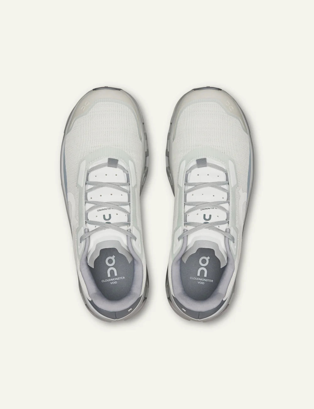 On Cloudmonster Void sneaker grey top view