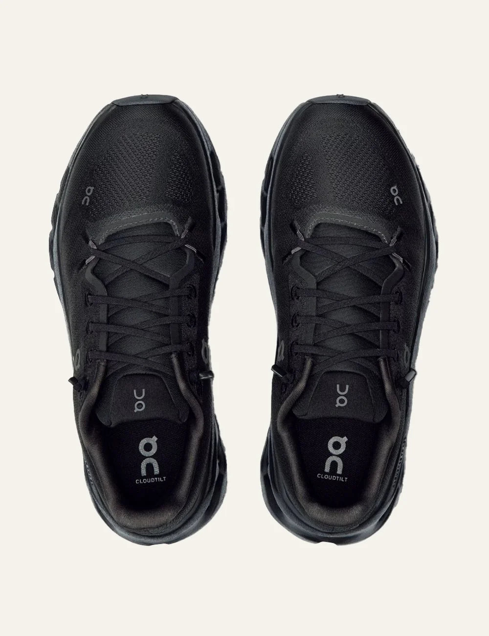 On Cloudtilt black women's sneakers with CloudTec Phase cushioning top