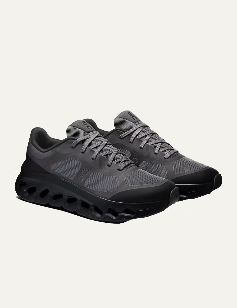 On Cloudtilt Remix Black Black sneakers with CloudTec Phase cushioning angled